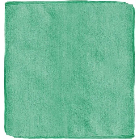 Renown 12 in. x 12 in. General Purpose Microfiber Cleaning Cloth, Green REN01212-GRZ